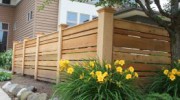 Horizontal fences? Not a problem! With virtually unlimited designs you can have the fence you want, from a reputable company.